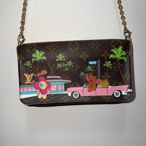 Louis Vuitton Limited Edition Monogram Canvas Hollywood Pochette Felicie Bag